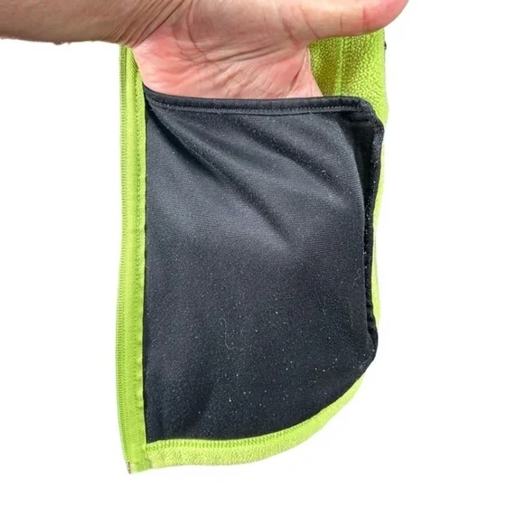 L.L. Bean Women's Lime Green Fleece Full Zip Jacket Size XL - Picture 6 of 9